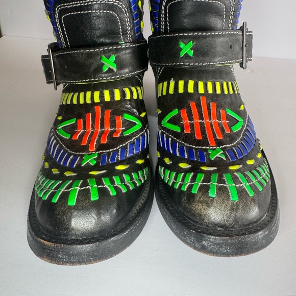 Women’s Old Gringo Hand Crafted Leather Boots Sz 7 - Picture 5 of 9